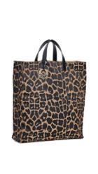 What Goes Around Comes Around Fendi Brown Leopard Tote