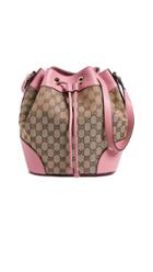 What Goes Around Comes Around Gucci Canvas Classic Bucket Bag