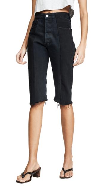 E L V Denim The Twin Shorts