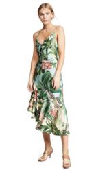 Patbo Paradise Print Ruffle Slip Dress