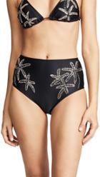 Patbo Starfish Beaded Ruffle Bikini Top