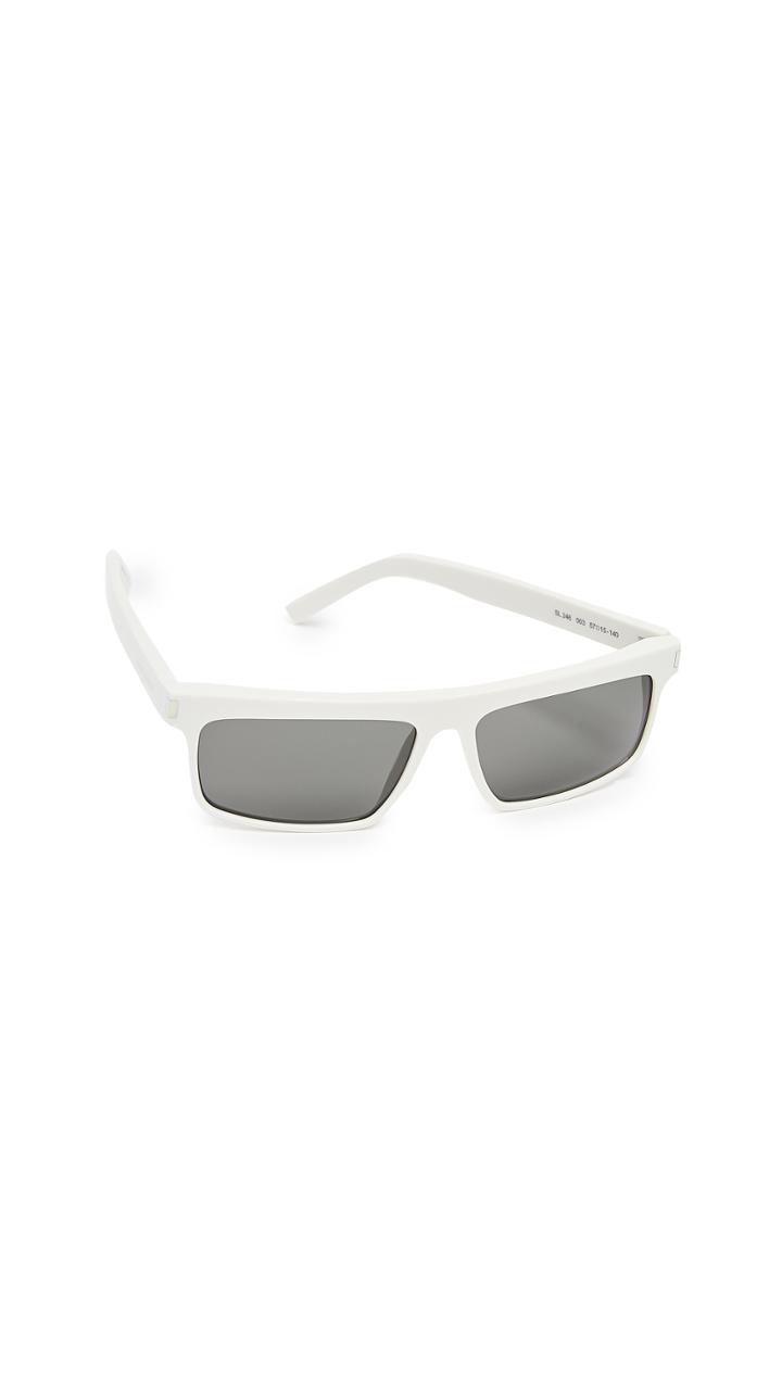 Saint Laurent Sl 246 Narrow Rectangular Sunglasses