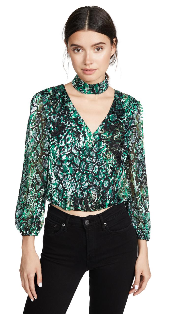 Alice Olivia Luba Crop Top