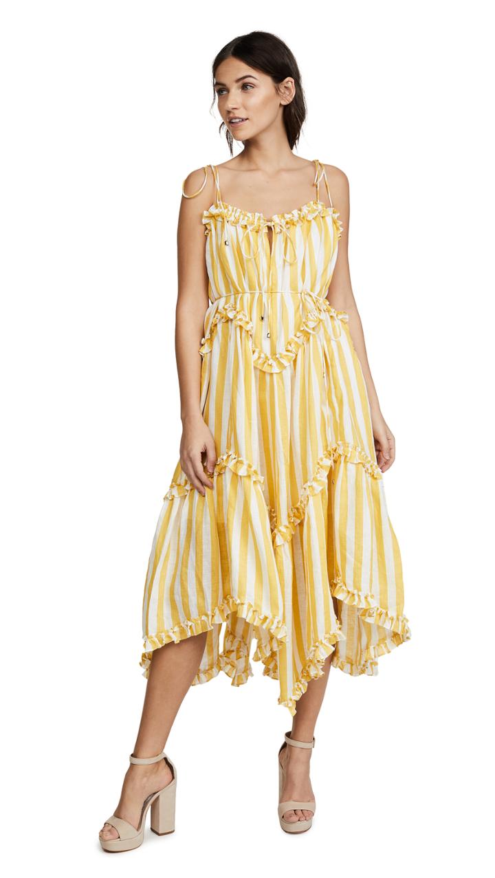 Zimmermann Lumino Floating Stripe Dress