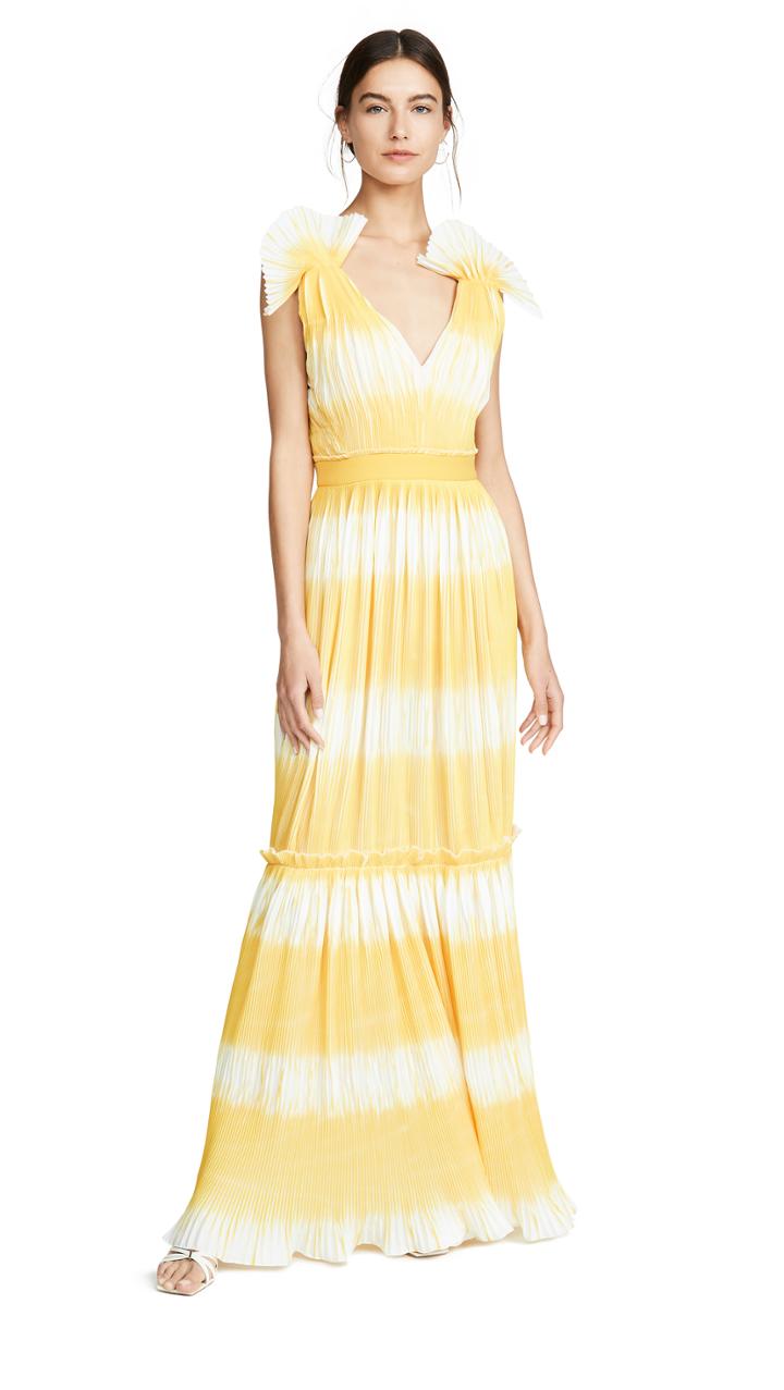 Prabal Gurung Tadia V Neck Gown