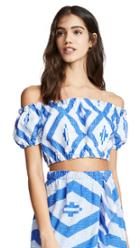 Lemlem Biruhi Cropped Puff Blouse