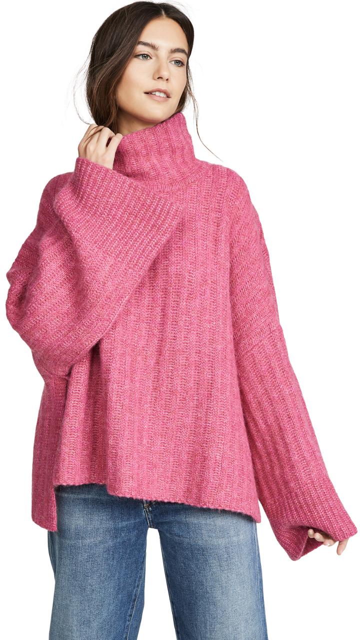 Eleven Six Talia Poncho Alpaca Sweater