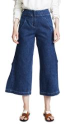 Zero Maria Cornejo Denim Cropped Fin Pants