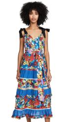 Alice Olivia Gayla Tiered Midi Dress