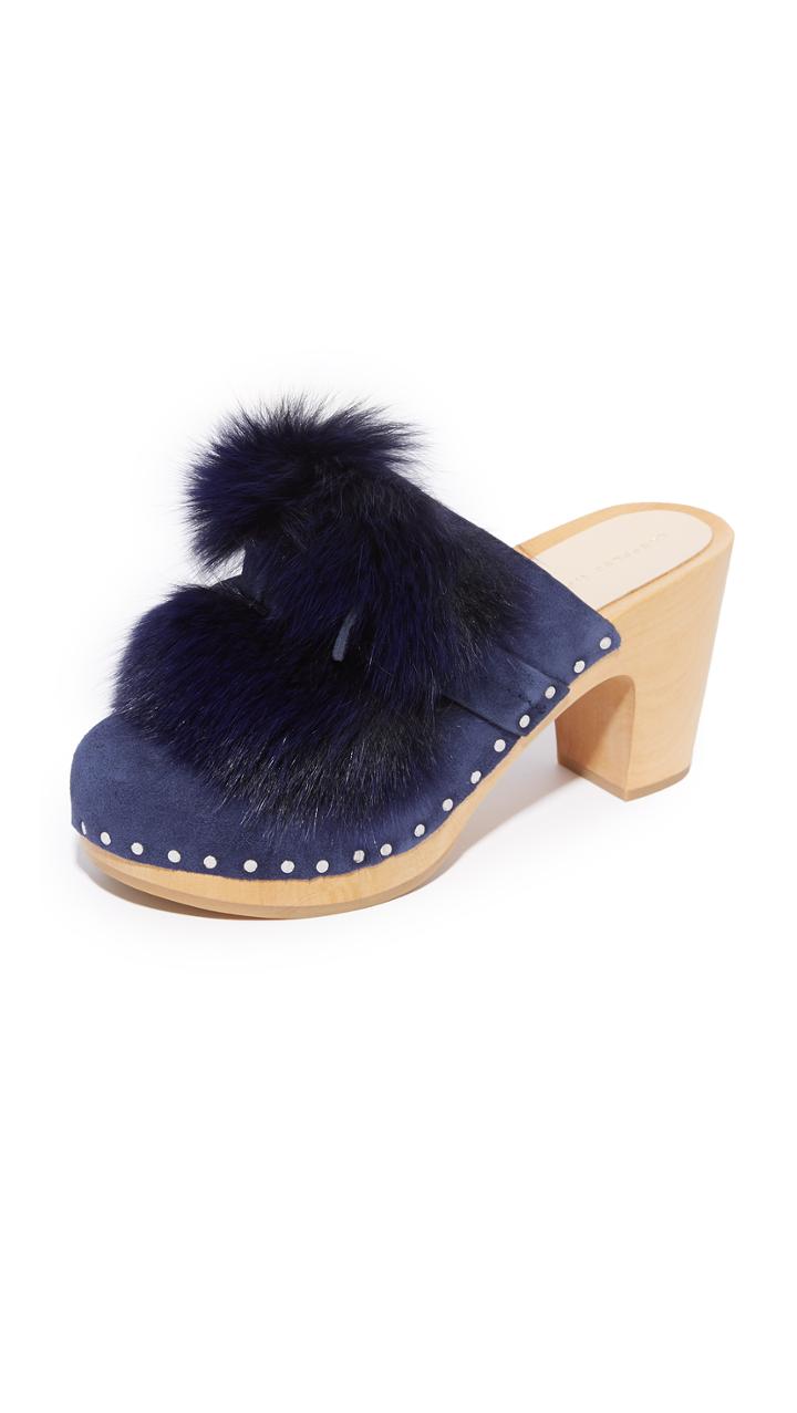 Loeffler Randall Phillips Platform Fur Clog Mules