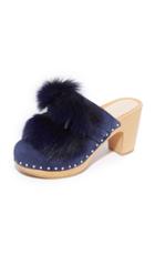Loeffler Randall Phillips Platform Fur Clog Mules
