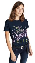 Alice Olivia Jeans Shira Roll Sleeve Tee