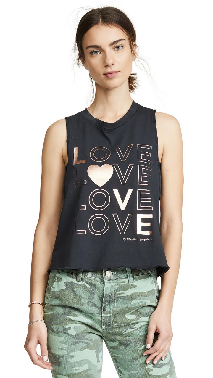 Spiritual Gangster Love Surplice Back Swing Tank