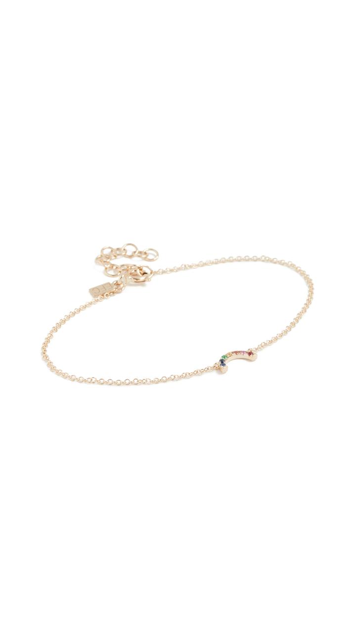 Ef Collection 14k Gold Rainbow Bracelet