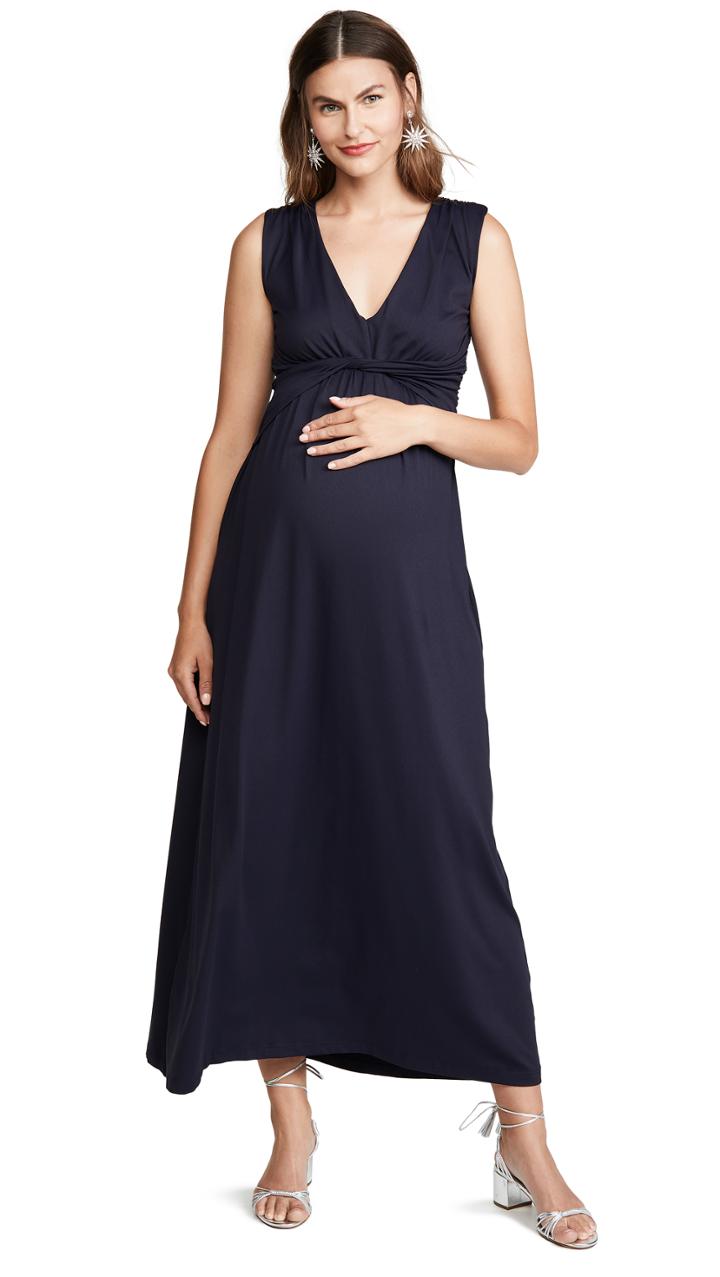 Susana Monaco Midnight Maternity Maxi Dress