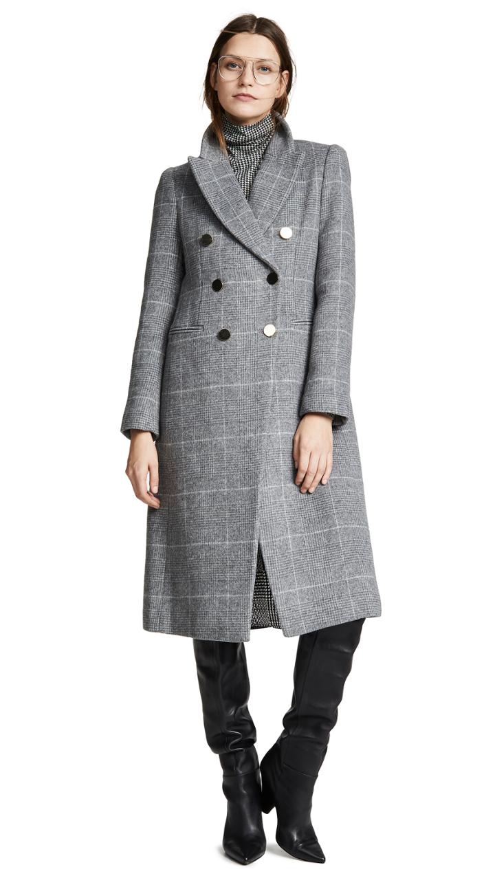 Club Monaco Jemma Plaid Coat