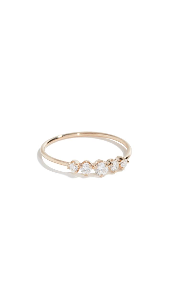 Zoe Chicco 14k Graduated Prong Set Diamond Ring