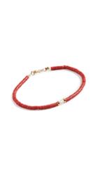 Maison Monik Red Freshwater Pearl Bracelet