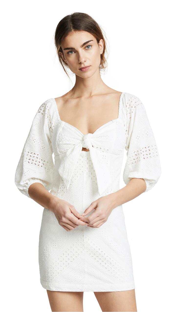 Suboo Blanca Tie Front Mini Dress