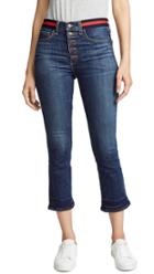 Veronica Beard Jean Carolyn Jeans With Tux Stripes