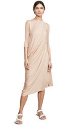 Rick Owens Lilies 3 4 Sleeve Drape Dress