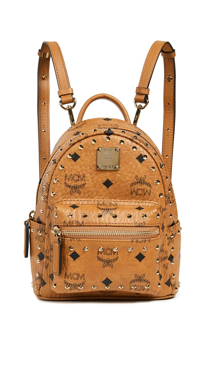 Mcm Mini Stark Studs Backpack