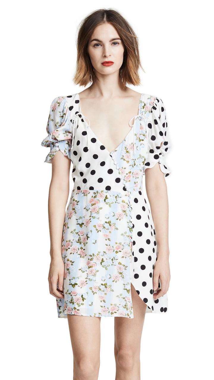 For Love Lemons Savannah Wrap Mini Dress