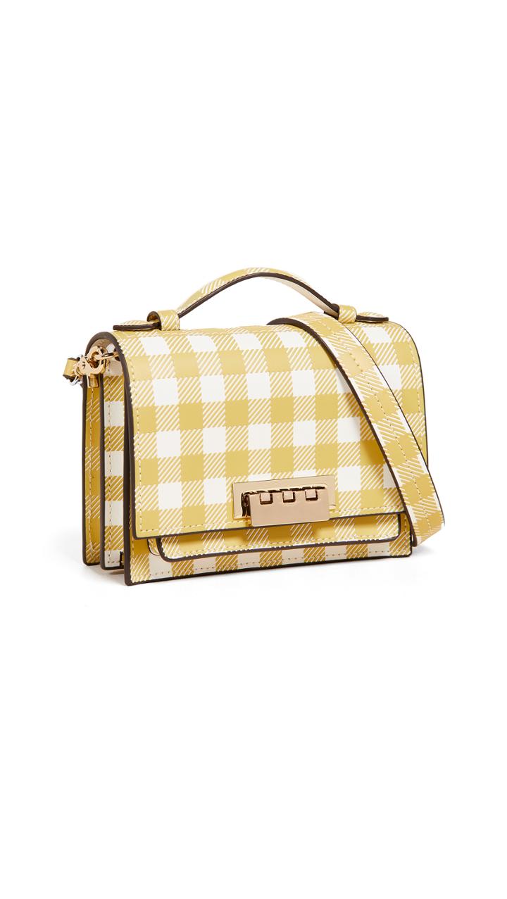 Zac Zac Posen Earthette Gingham Accordion Mini Crossbody