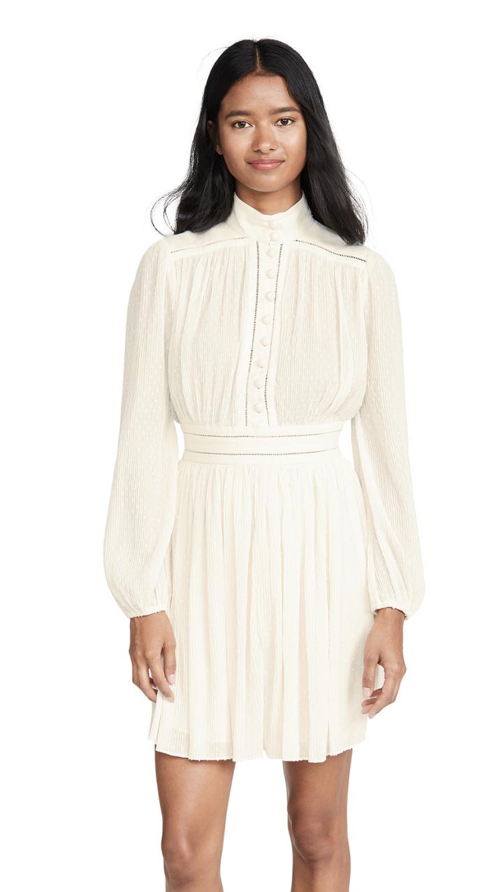 Zimmermann Espionage Plisse Mini Dress