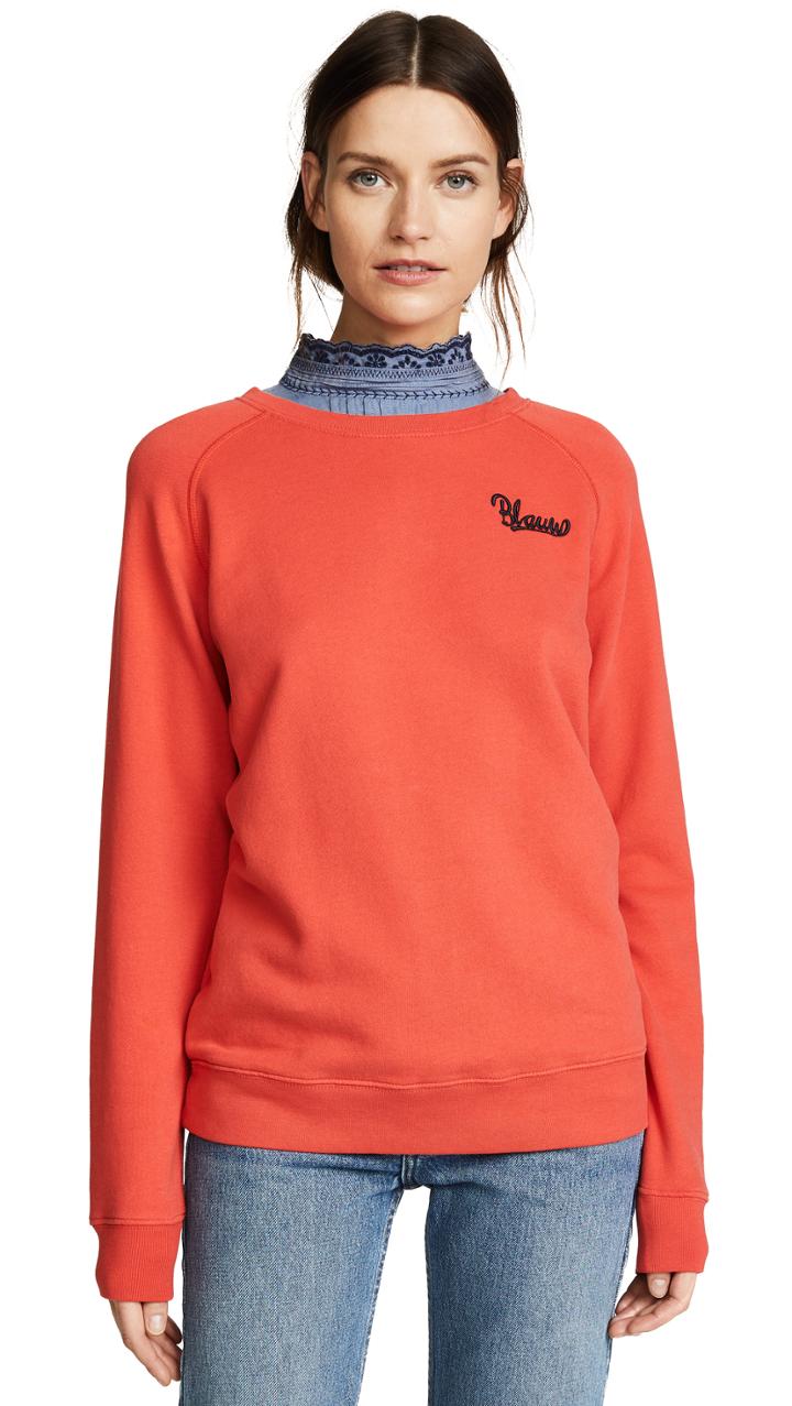 Scotch Soda Maison Scotch Blau Sweatshirt