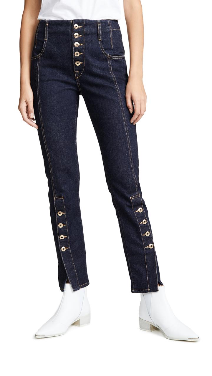 Jonathan Simkhai Rinsed Denim Cig Jeans