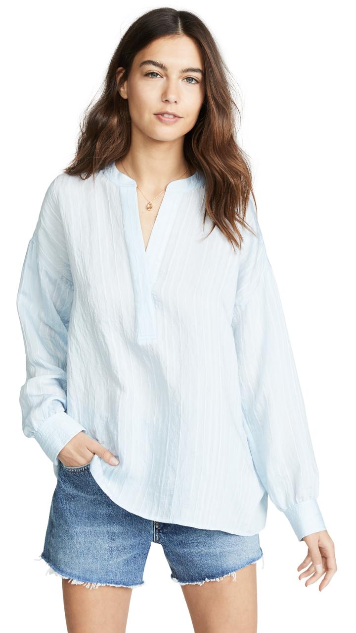 Vince Drapey Stripe Pullover