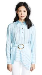 Derek Lam 10 Crosby Belted Dress With Placket