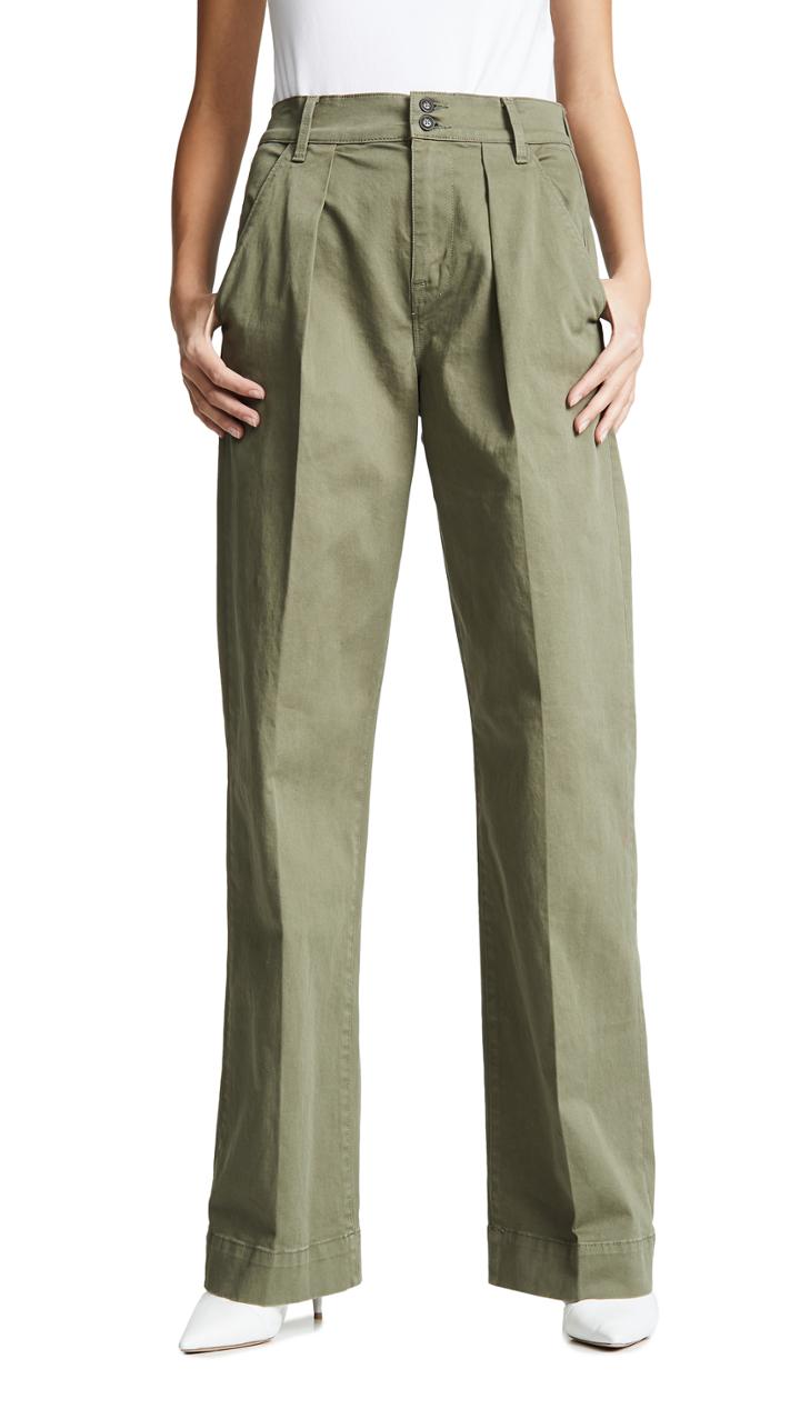 Frame Wide Straight Trousers