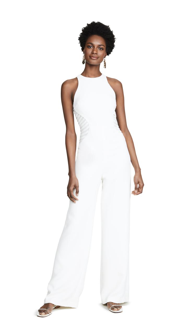 Halston Heritage High Neck Jumpsuit
