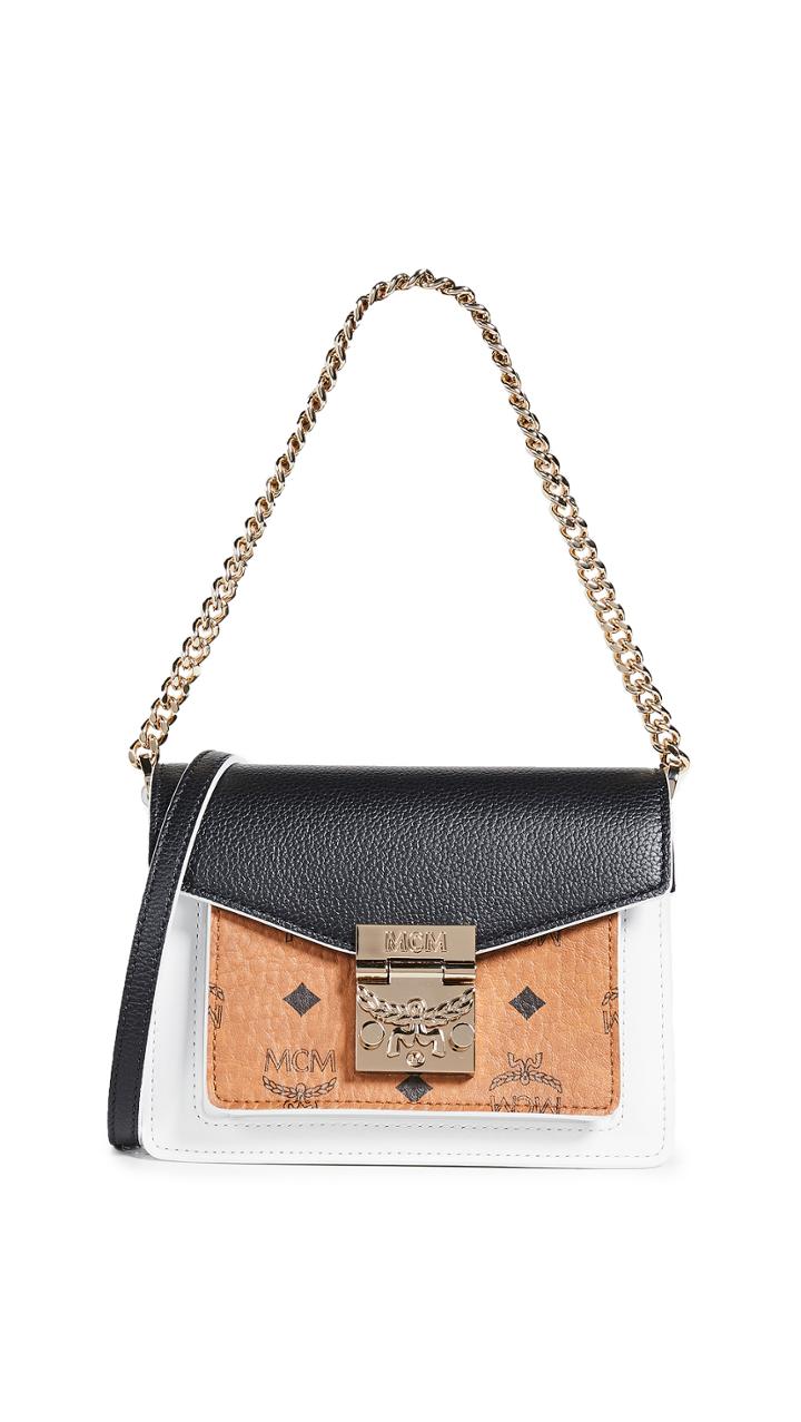 Mcm Patricia Visetos Colorblock Mini Crossbody