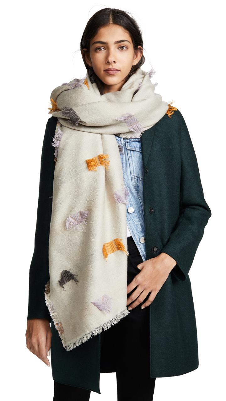 Madewell Stripe And Fringe Scarf