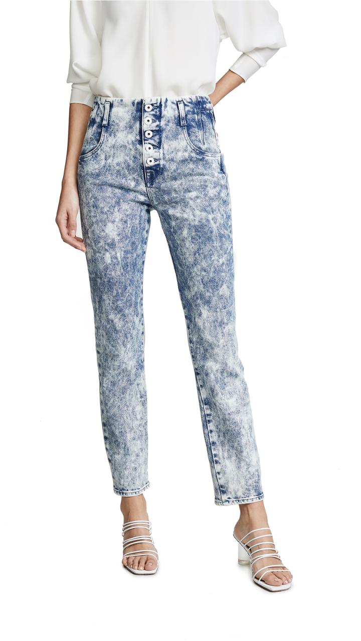 Jonathan Simkhai Button Front Jeans