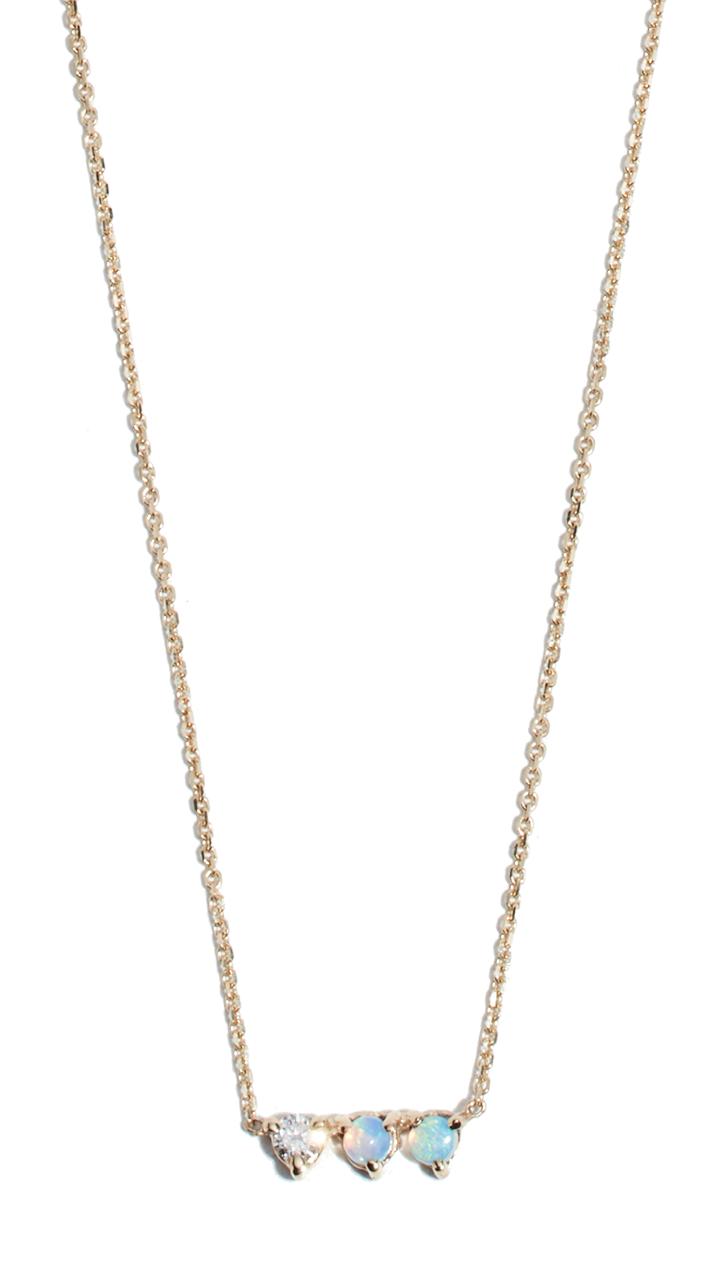 Wwake 14k Three Points Necklace