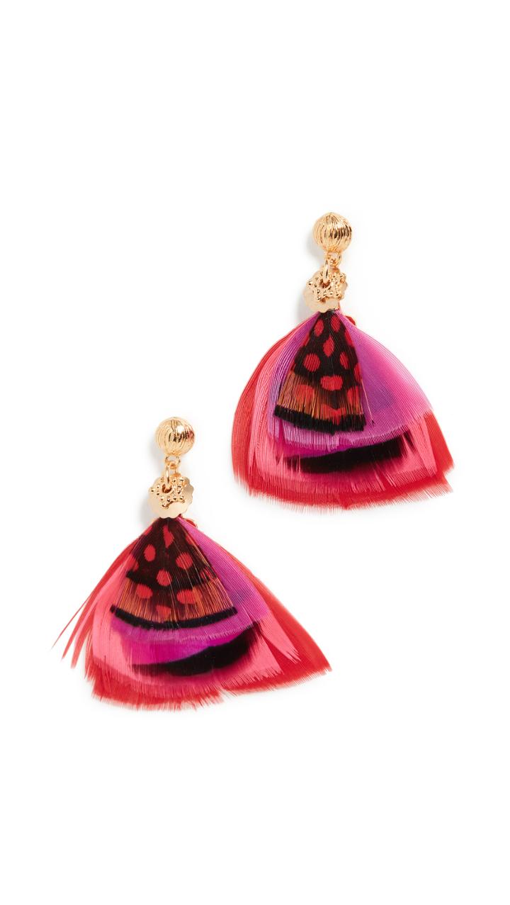 Gas Bijoux Bo Bermudes Plume Mini Earrings