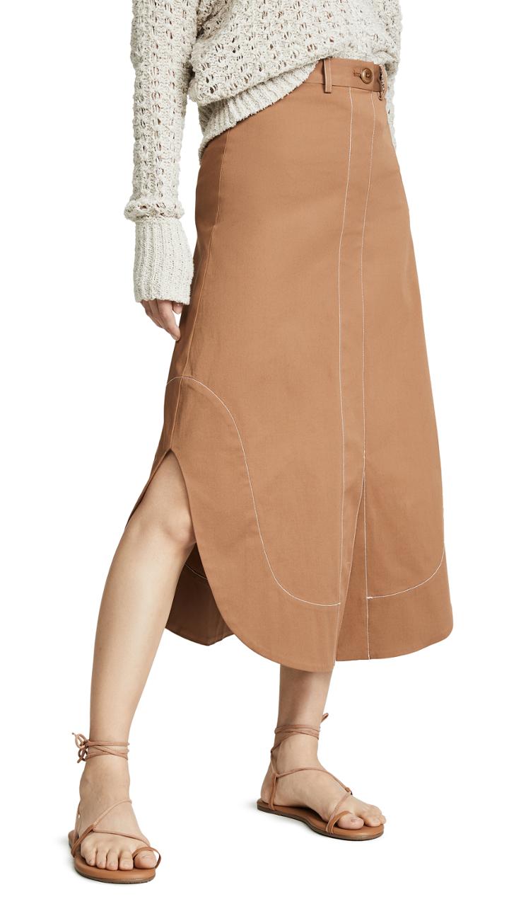 Sea Stella A Line Shirttail Skirt