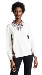 Boutique Moschino Contrast Collared Blouse