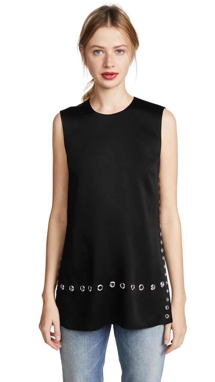 Elizabeth And James Khan Top With Grommet Detail