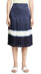 Tory Burch Shibori Dip Dye Skirt
