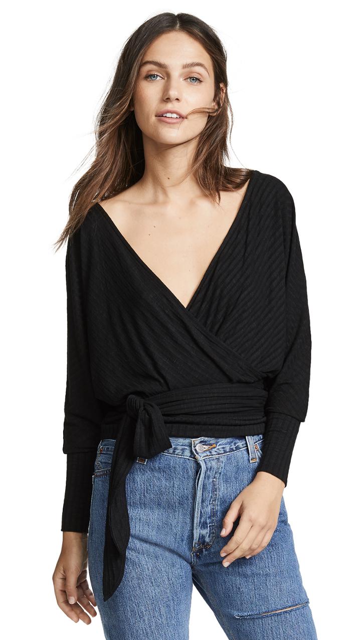 Free People East Coast Wrap Top