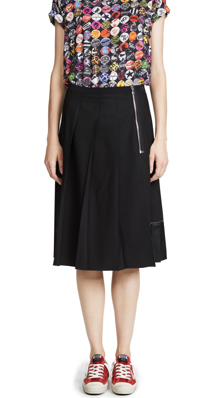 Marc Jacobs Pleated Skirt With Zip