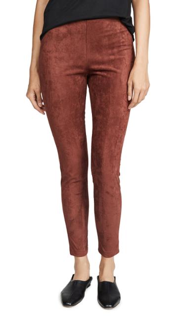 Bb Dakota Zero To A Hundred Faux Suede Leggings