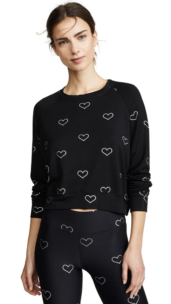 Terez Foil Printed Crew Sweatshirt