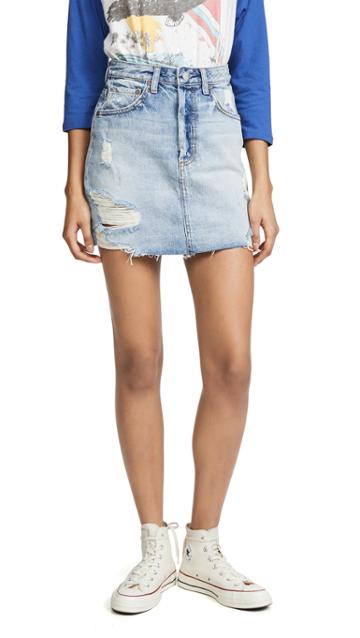 Boyish The Corey High Rise Rigid Skirt