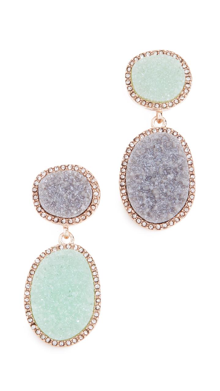 Baublebar Krystal Druzy Drop Earrings